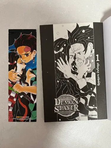 mangás kimetsu os dois juntos usados vol 1 e 2