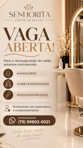 Vagas para salão