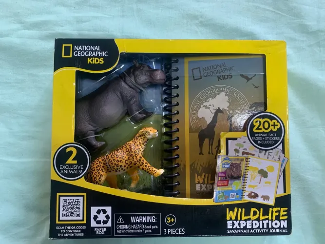Caderno de atividades do National Geographic