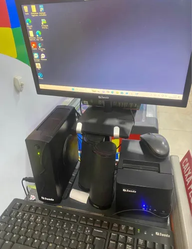 Computador completo comércio com leitor e impressora