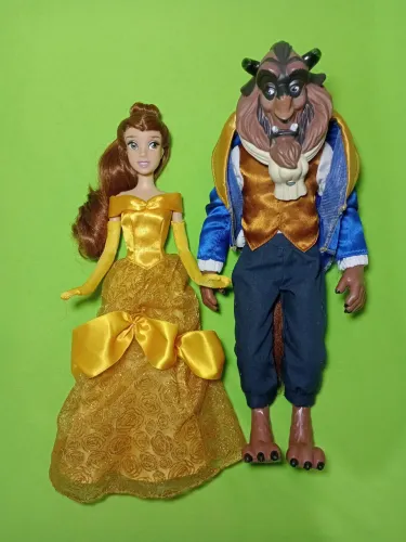 Bonecos Bela e a Fera Disney Store Princesa Barbie Filme