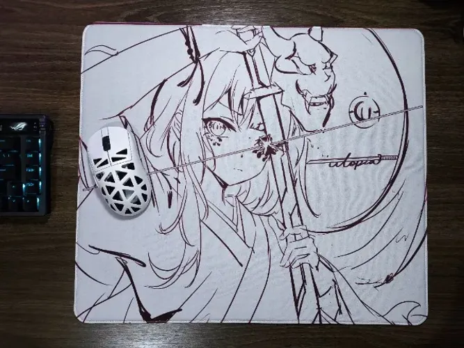 Mousepad Utopia Black Blade Draw lines 490mm x 420mm Soft Control