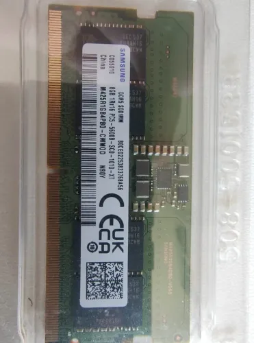 Par Memória Samsung 8GB DDR5 PC5-5600 SODIMM ? Notebook