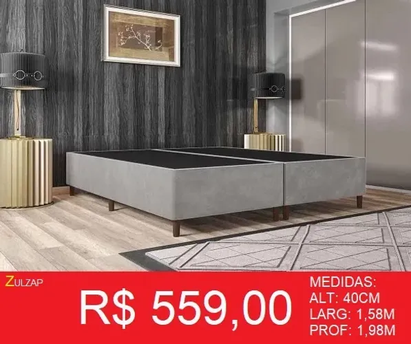 Base Box  Casal Bipartido