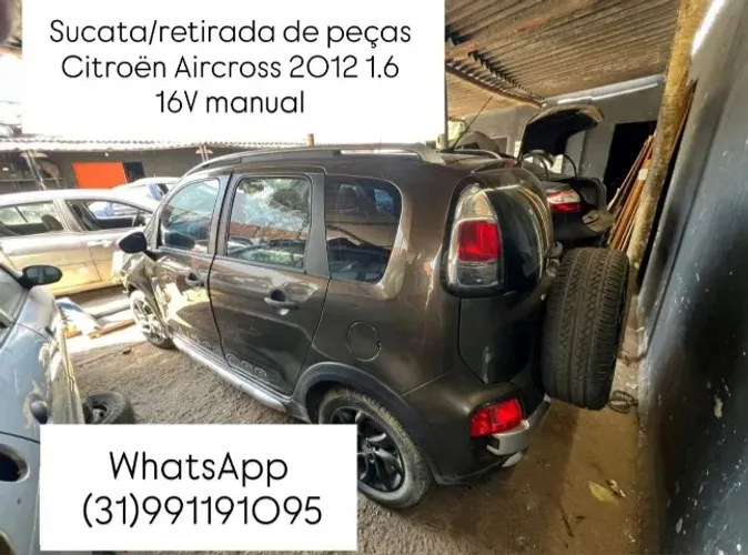 retirada de peças sucata citroen aircross 1.6 16V FLEX manual 2012