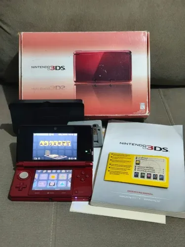 Nintendo 3DS Flame Red - envio pela Olx