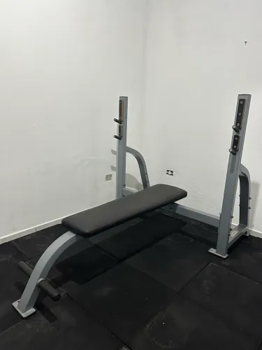 banco de supino reto profissional Matrix Fitness Olympic Flat Bench usado