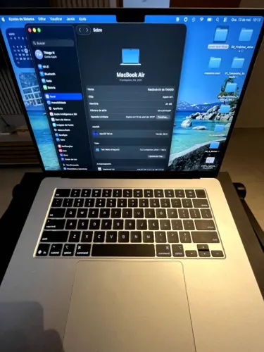 MACBOOK AIR M4 15' 24GB RAM 512 - GARANTIA 13/04/2027 - retirar em Campo Grande