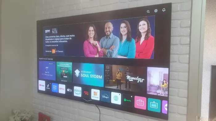 65 POLEGADAS LG 4K COMANDO VOZ (ALEXA) BLUETOOTH 300 CANAIS BORDA INFINITA FAÇO ENTREGA 