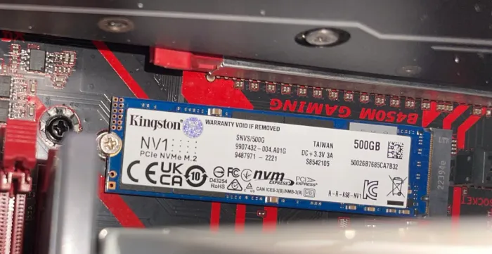 Ssd Nvme 500GB Kingston