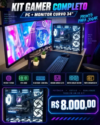 PC GAMER RTX 4060 RYZEN 7 5700X
