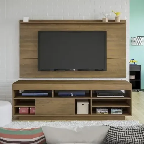 Rack Treviso com Painel Slim p/ TV até 55' - Entrega/Montagem Grátis p/Fortaleza