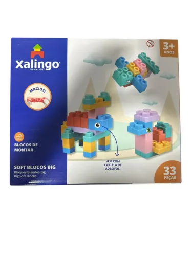 Xalingo Bloco Soft Blocos Big 33 Peças