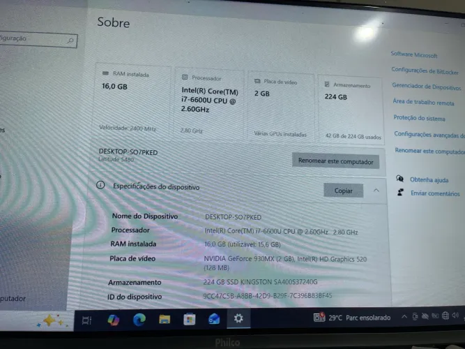Vendo notebook Dell core i7