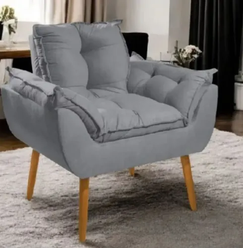2 POLTRONAS CINZA NOVA NA CX.