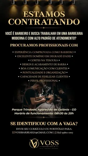 Vaga para Barbeiro profissional
