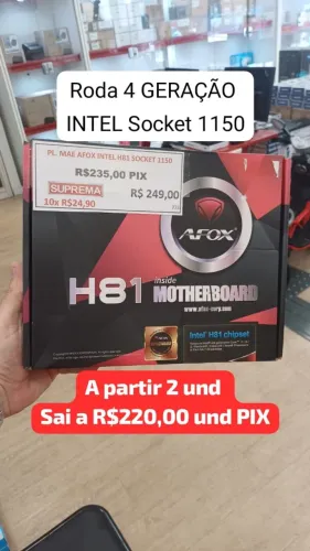 Placa Mae H81 1150 M.2 DDR3 RODA 4GER INTEL VALOR DE ATACADO A PARTIR 3 UNIDADES