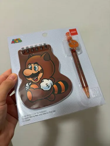 Kit Caderno e Caneta Oficial Super Mario Nintendo