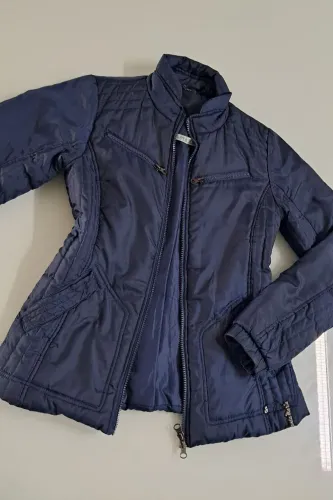 Jaqueta Feminina Puffer Matelassê Azul Marinho M