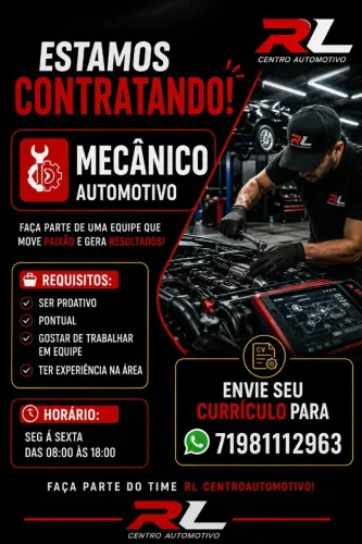 VAGA DE EMPREGO.