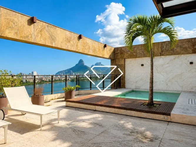 Cobertura com 4 quartos à venda, 447 m² por R$ 12.900.000 - Lagoa - Rio de Janeiro/RJ