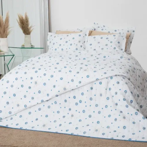 Jogo de Cama Estampa Olho Grego King 4 peças