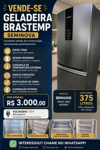 Geladeira Brastemp Inverse