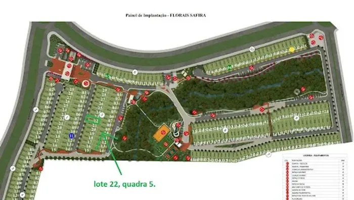 Lote à venda no Condomínio Florais Safira Cuiabá/MT