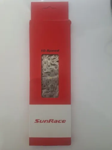Corrente 10v Sunrace Cn10a 126 Elos Mtb Speed C/ Power Link