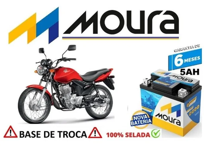 Bateria Moura 5Ah Honda Fan 2010