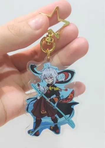 Chaveiro de acrílico 5 cm game Genshin Impact Kazuha