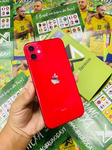iPhone 12 red em perfeito estado - parcelo em até 36x 