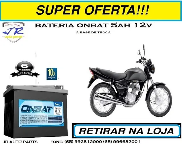 Bateria onbat 5ah Honda Fan 2006