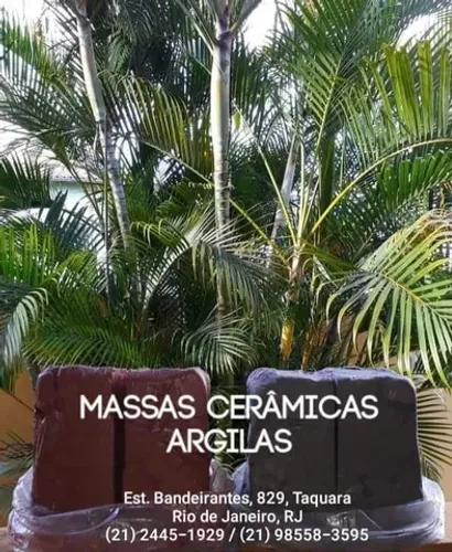 Argilas Altas e Baixas Temperaturas p/ Ceramistas e Escultores (Argilas Pascoal)
