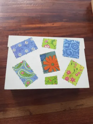 Caixa Decorada Patchwork