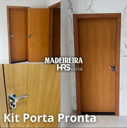 Kit Porta e Kit Porta Pronta Completo Montado Sob Medida - Melhor Preço de Goiânia 
