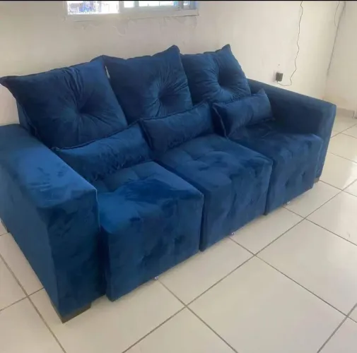 Sofá retrátil 3 lugares