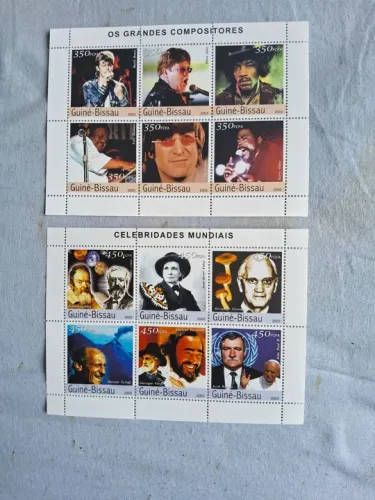Selos de Compositores e Celebridades Mundiais