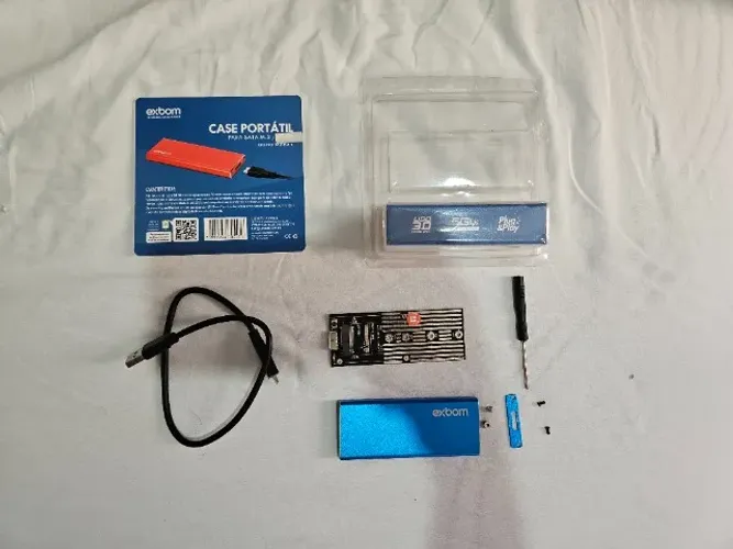 HD Externo Case Gaveta M.2 SATA para USB 3.0 do tipo A