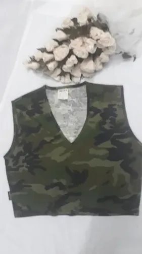 Blusa Cropped Camuflada/ Estampada  Malha Algodão Feminina