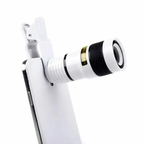 Lente Externa Telescópica Universal Para Câmera De Celular Com Zoom 12x