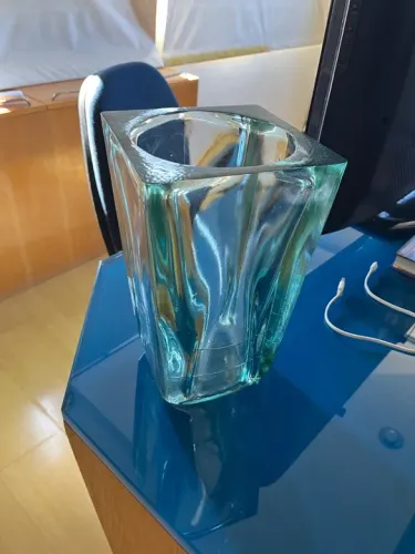 Vaso decorativo de vidro
