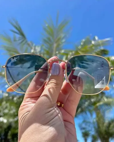 Óculos Ray-Ban Hexagonal 24K ( Lentes Cristal )