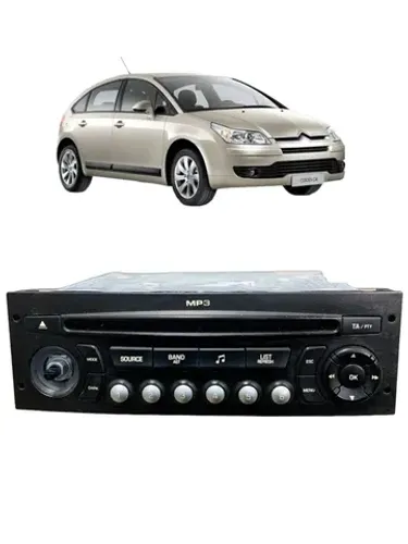 Rádio Original Citroen C4 Peugeot * Xt c/detalhe