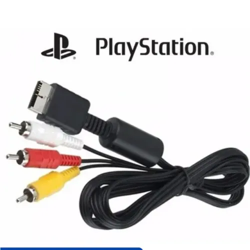 Cabo Av Audio E Video Rca Para Playstation 1, Ps2 E Ps3 1.50m