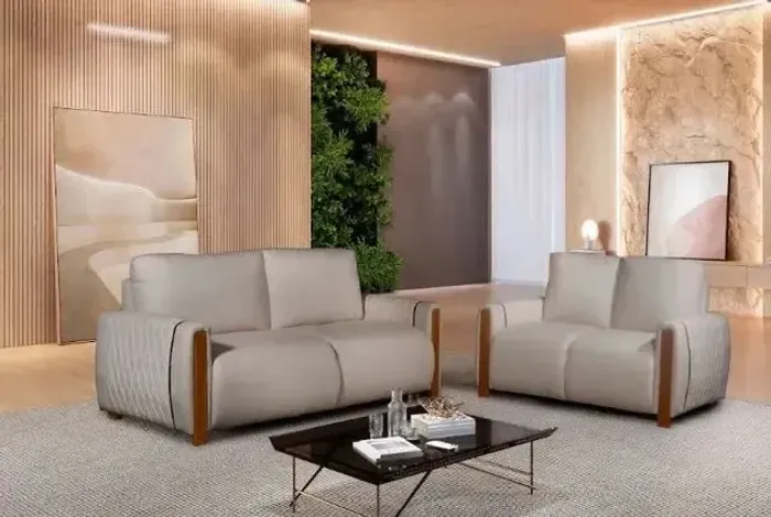 Sofá com 2 e 3 Lugares Tecido Linho Luxury p75