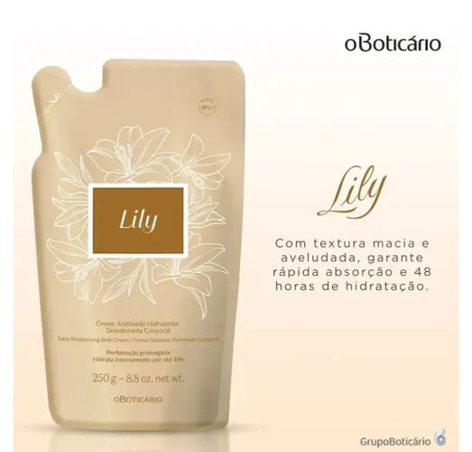 Refil hidratante lily promoção 