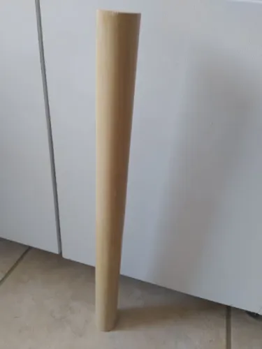 Rolo em madeira. 48cm bege