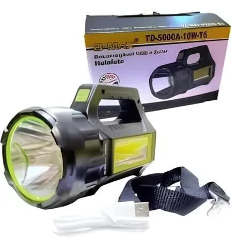 (NOVO) Holofote Alta Potência Recarregável Solar B-Max TD5000