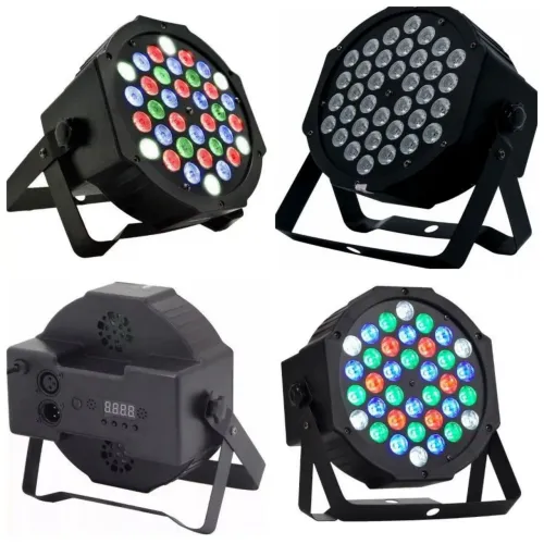 Canhao par 36 led rgb strobo jogo de luz colorido